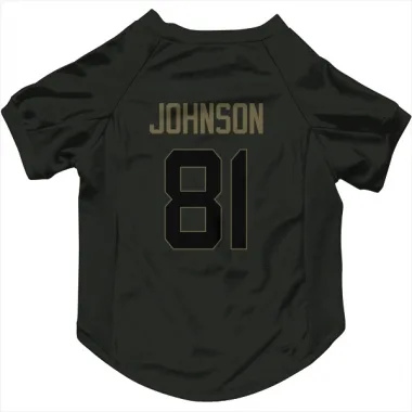 Black Houston Texans Andre Johnson   Service Dog & Cat Pet Jersey