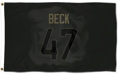 Black Houston Texans Andrew Beck   Service Flag (3 X 5)