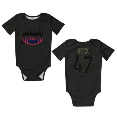 Black Houston Texans Andrew Beck   Service Newborn & Infant Bodysuit