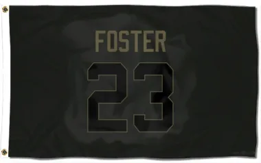 Black Houston Texans Arian Foster   Service Flag (3 X 5)