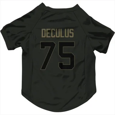 Black Houston Texans Austin Deculus   Service Dog & Cat Pet Jersey