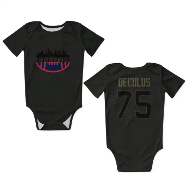 Black Houston Texans Austin Deculus   Service Newborn & Infant Bodysuit