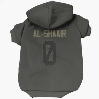 Black Houston Texans Azeez Al-Shaair   Service Dog & Cat Pet Hoodie