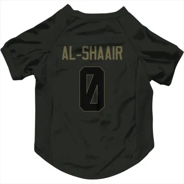 Black Houston Texans Azeez Al-Shaair   Service Dog & Cat Pet Jersey