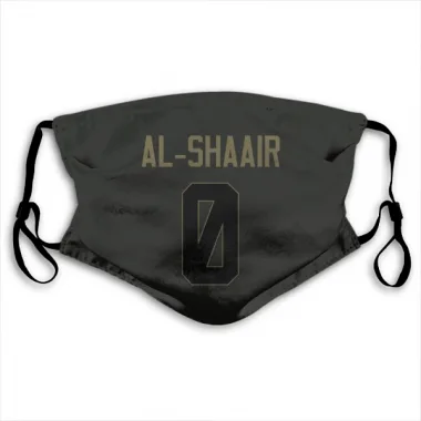 Black Houston Texans Azeez Al-Shaair   Service Face Mask