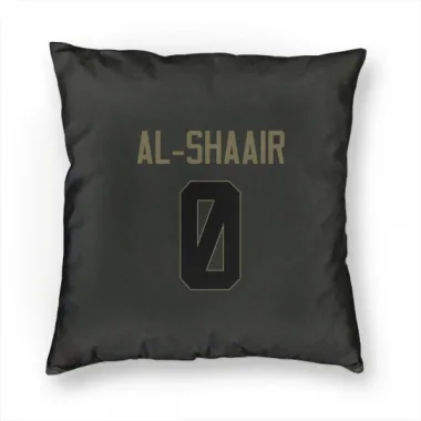 Black Houston Texans Azeez Al-Shaair   Service Pillow Cover (18 X 18)