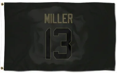 Black Houston Texans Braxton Miller   Service Flag (3 X 5)