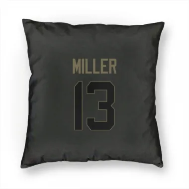 Black Houston Texans Braxton Miller   Service Pillow Cover (18 X 18)