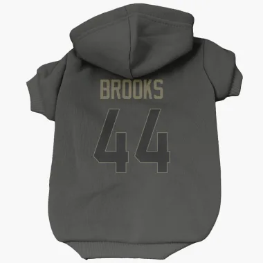 Black Houston Texans British Brooks   Service Dog & Cat Pet Hoodie