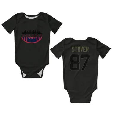 Black Houston Texans Cade Stover   Service Newborn & Infant Bodysuit