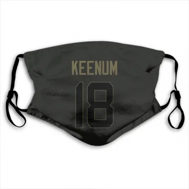 Black Houston Texans Case Keenum   Service Face Mask