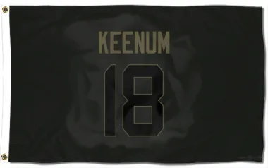 Black Houston Texans Case Keenum   Service Flag (3 X 5)