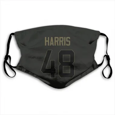 Black Houston Texans Christian Harris   Service Face Mask