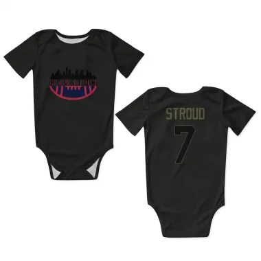 Black Houston Texans C.J. Stroud   Service Newborn & Infant Bodysuit