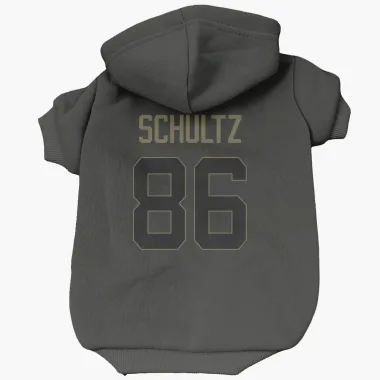 Black Houston Texans Dalton Schultz   Service Dog & Cat Pet Hoodie