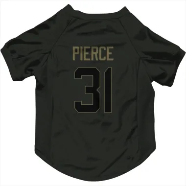 Black Houston Texans Dameon Pierce   Service Dog & Cat Pet Jersey