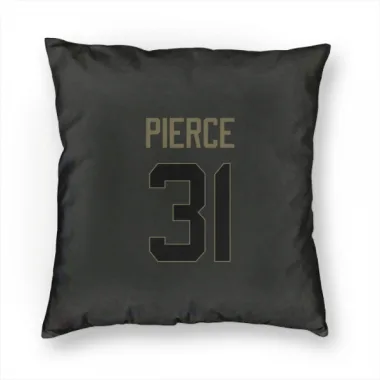 Black Houston Texans Dameon Pierce   Service Pillow Cover (18 X 18)