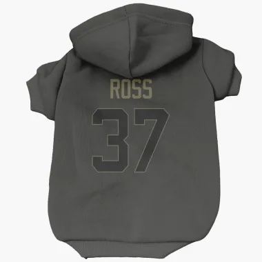 Black Houston Texans D'Angelo Ross   Service Dog & Cat Pet Hoodie