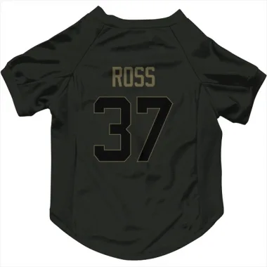 Black Houston Texans D'Angelo Ross   Service Dog & Cat Pet Jersey