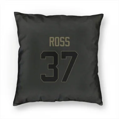 Black Houston Texans D'Angelo Ross   Service Pillow Cover (18 X 18)