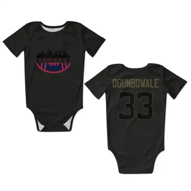 Black Houston Texans Dare Ogunbowale   Service Newborn & Infant Bodysuit