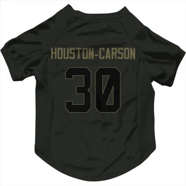 Black Houston Texans DeAndre Houston-Carson   DeAndre -Carson  Service Dog & Cat Pet Jersey