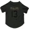 Black Houston Texans Del'Shawn Phillips   Service Dog & Cat Pet Jersey