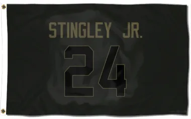 Black Houston Texans Derek Stingley Jr.   Service Flag (3 X 5)