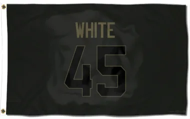 Black Houston Texans Devin White   Service Flag (3 X 5)