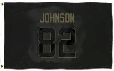 Black Houston Texans Diontae Johnson   Service Flag (3 X 5)