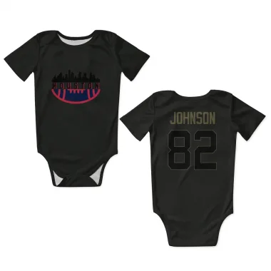 Black Houston Texans Diontae Johnson   Service Newborn & Infant Bodysuit