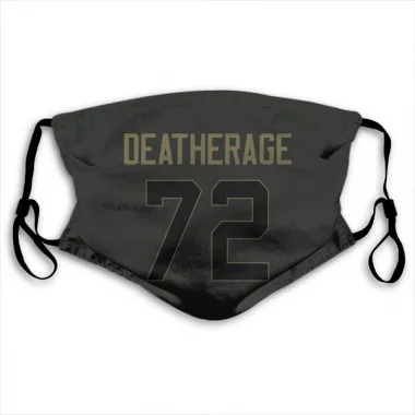 Black Houston Texans Dylan Deatherage   Service Face Mask