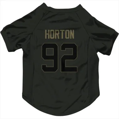 Black Houston Texans Dylan Horton   Service Dog & Cat Pet Jersey