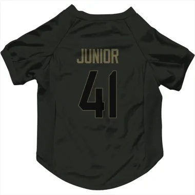 Black Houston Texans Gregory Junior   Service Dog & Cat Pet Jersey