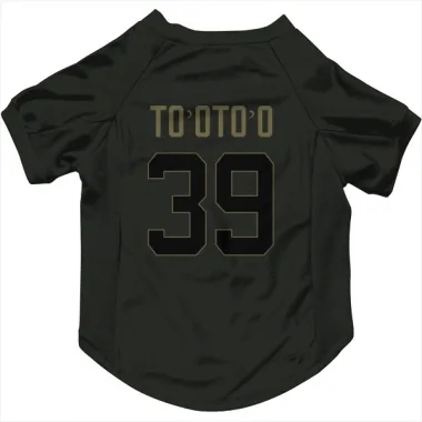 Black Houston Texans Henry To'oTo'o   Service Dog & Cat Pet Jersey