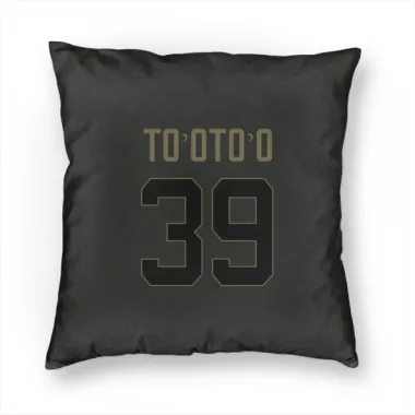 Black Houston Texans Henry To'oTo'o   Service Pillow Cover (18 X 18)