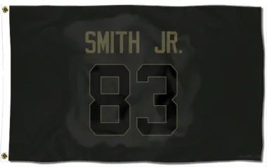 Black Houston Texans Irv Smith Jr.   Service Flag (3 X 5)