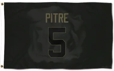 Black Houston Texans Jalen Pitre   Service Flag (3 X 5)