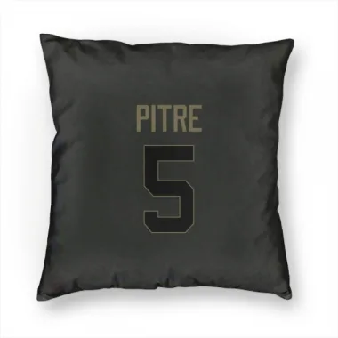 Black Houston Texans Jalen Pitre   Service Pillow Cover (18 X 18)