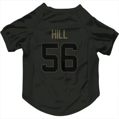 Black Houston Texans Jamal Hill   Service Dog & Cat Pet Jersey