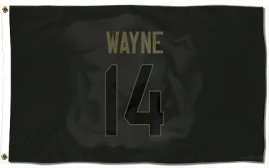 Black Houston Texans Jared Wayne   Service Flag (3 X 5)