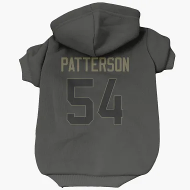 Black Houston Texans Jarrett Patterson   Service Dog & Cat Pet Hoodie