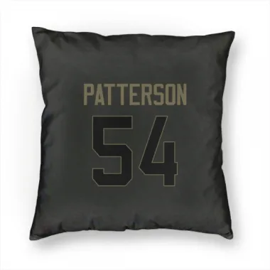 Black Houston Texans Jarrett Patterson   Service Pillow Cover (18 X 18)