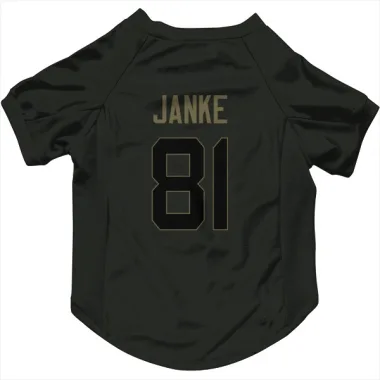 Black Houston Texans Jaxon Janke   Service Dog & Cat Pet Jersey