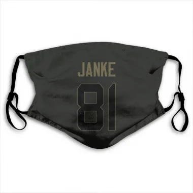 Black Houston Texans Jaxon Janke   Service Face Mask