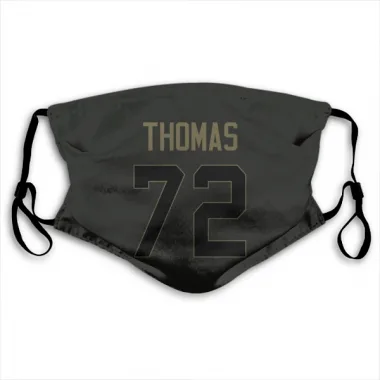 Black Houston Texans Jaylon Thomas   Service Face Mask