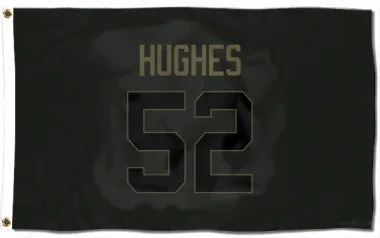 Black Houston Texans Jerry Hughes   Service Flag (3 X 5)