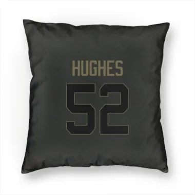 Black Houston Texans Jerry Hughes   Service Pillow Cover (18 X 18)