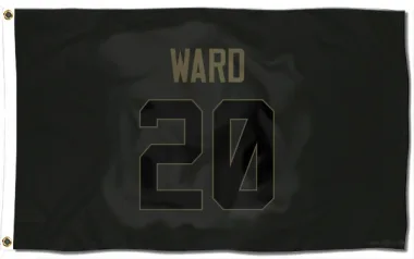 Black Houston Texans Jimmie Ward   Service Flag (3 X 5)