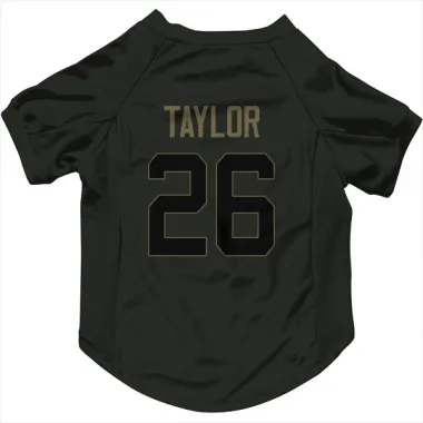 Black Houston Texans J.J. Taylor   Service Dog & Cat Pet Jersey